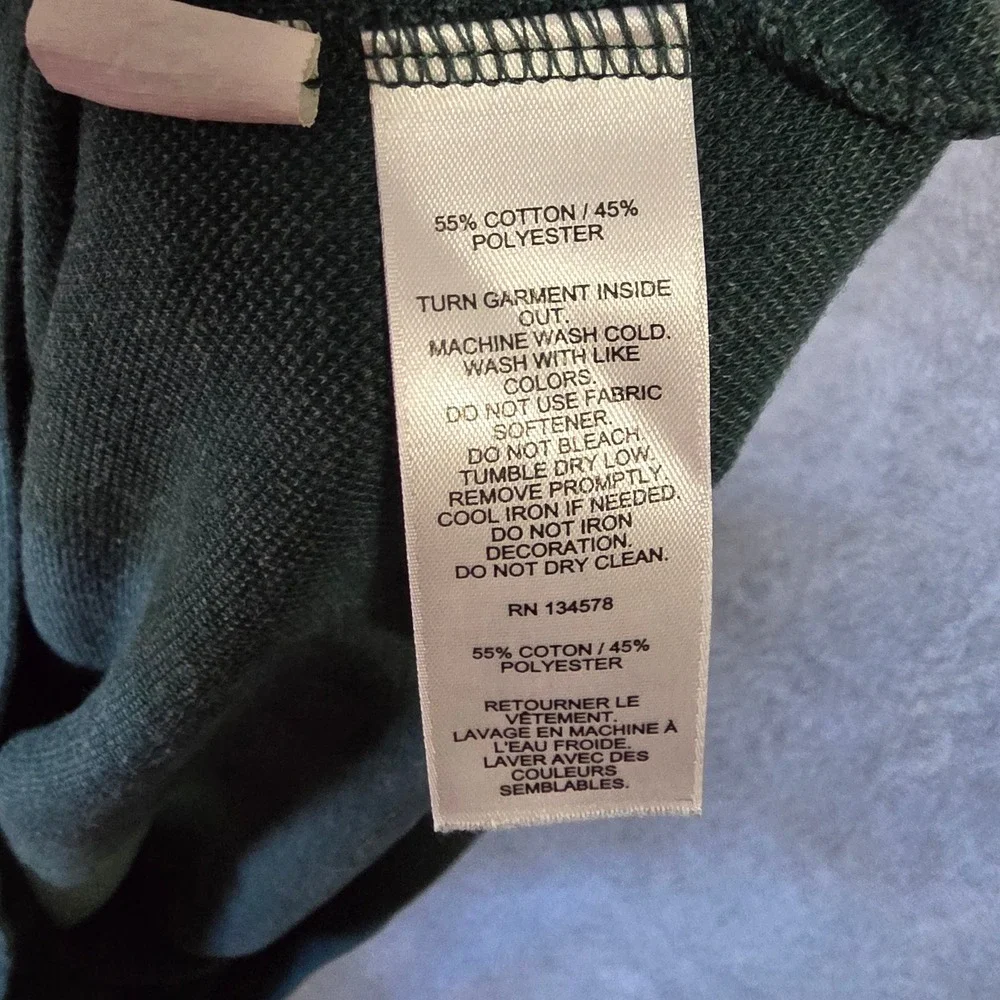 Vineyard Vines Mens XXL Green Quarter Zip Pullover Old Overton Logo Sweater